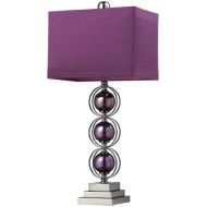 Dimond Lighting D2232 Alva Table Lamp, 27 x 12 x 27, Purple and Black Nickel Finish