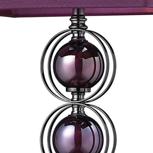  Dimond Lighting D2232 Alva Table Lamp, 27 x 12 x 27, Purple and Black Nickel Finish