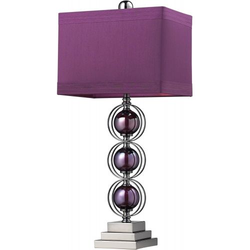  Dimond Lighting D2232 Alva Table Lamp, 27 x 12 x 27, Purple and Black Nickel Finish