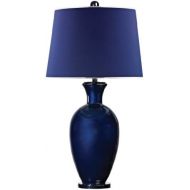 Dimond Lighting D2515 Glass Lamp, 17.5 x 17.5 x 33.5, Navy Blue