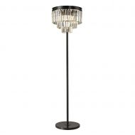 Dimond Lighting 14211/3 Palatial Crystal Fringe Floor Lamp, Oil Rubbed Bronze