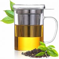 [아마존베스트]Dimono Tea Maker Dexlue with Tea Filter, Tea Strainer and Lid - Tea Maker & Tea Cup in One - 16 oz