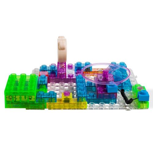  Dimple DC13993 Lectrixs Electronic Building Blocks (34-Piece Set with 115 Projects) Light Up DIY Stacking Toys by Dimple