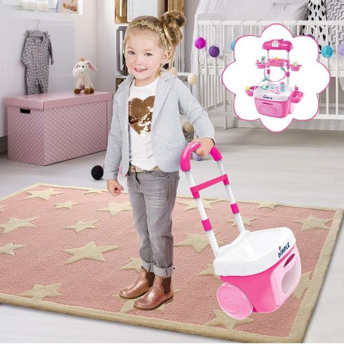  Dimple DCN14000 Pretend Play Set On-The-Go Carrier Travel Toy for Boys Girls & Toddlers, Great Gift for Children (Doctor), Pink