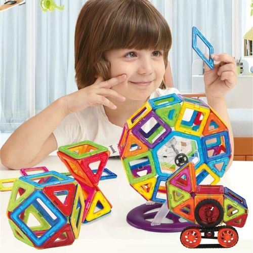  Dimple Magneticals 71 Piece Set Magnet Building Tiles 3D Building Tile Set, Create and Learn Promote Early Learning, Creativity beyond Imagination, Inspirational, Recreational, Top-Rated