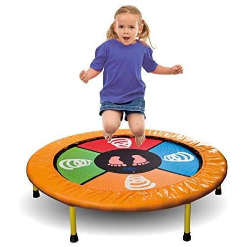  Dimple “Dance Jump & Play” Kid’s Mini Electronic Trampoline, With Exciting Fun Touch Playmat, LED Scoreboard with lights & Sounds, Connects to Smartphone, Great Gift for Children