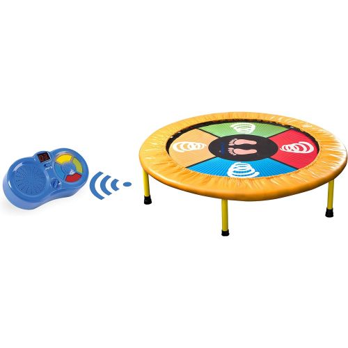  Dimple “Dance Jump & Play” Kid’s Mini Electronic Trampoline, With Exciting Fun Touch Playmat, LED Scoreboard with lights & Sounds, Connects to Smartphone, Great Gift for Children