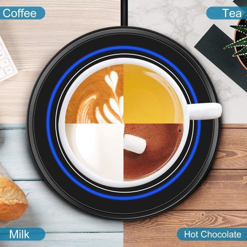  [아마존베스트]Dimux Coffee Mug Warmer, Electric Beverage Warmers for Office Home Desk Use, Smart Cup Warmer Thermostat Coaster for Hot Coffee Tea Espresso Milk Candle Wax with Gravity Switch Aut