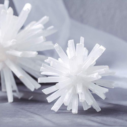  DingSheng Pretty!!! Natural White Selenite Flower Ball Splice Quartz Crystal Flower Healing Chakra Mineral Crafts Home Decoration (6.3inches(160160mm))