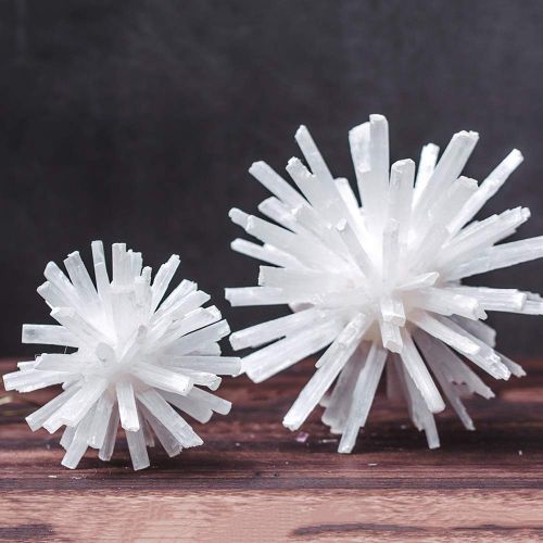  DingSheng Pretty!!! Natural White Selenite Flower Ball Splice Quartz Crystal Flower Healing Chakra Mineral Crafts Home Decoration (6.3inches(160160mm))