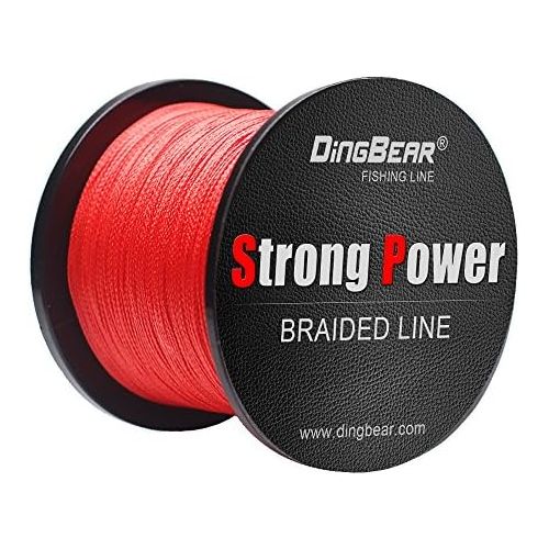  [아마존베스트]Dingbear 1093Yd/1000m 135LB/0.60mm Red Super Strong Pull Generic Braided Fishing Line Dragon Line Woven Network Cable Super Power Fishing Line Casted ...