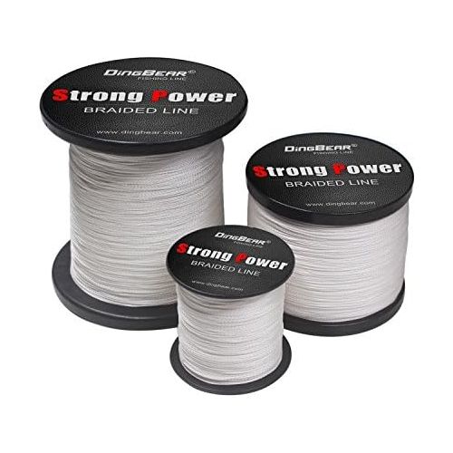  [아마존베스트]Dingbear 1093Yd/1000m 135lB/0.60mm White Super Strong Train Generic Braided Fishing Line Kite Line Woven Network Cable Molded Super Strong Fishing Line