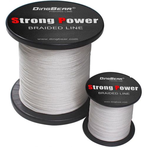  [아마존베스트]Dingbear 1093Yd/1000m 135lB/0.60mm White Super Strong Train Generic Braided Fishing Line Kite Line Woven Network Cable Molded Super Strong Fishing Line