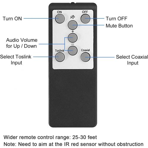  Dingsun Optical to RCA, Digital to Analog Audio Converter, Optical to RCA Converter with Volume Control, DAC Converter Supports Sampling Rate Highest 192KHz, 24bit, Digital Audio Converter