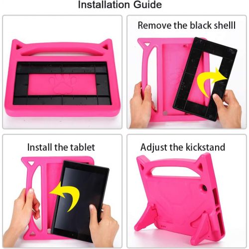  [아마존베스트]Kindle Fire 7 Case,Fire Tablet 7 Case,Amazon Fire 7 Case for Kids-Dinines Kids Shock Proof Protective Cover Case for Amazon Fire 7 Tablet (Compatible with 2019&2015&2017 Release)