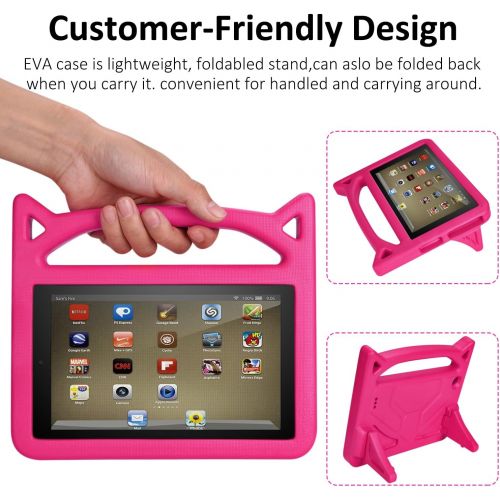  [아마존베스트]Kindle Fire 7 Case,Fire Tablet 7 Case,Amazon Fire 7 Case for Kids-Dinines Kids Shock Proof Protective Cover Case for Amazon Fire 7 Tablet (Compatible with 2019&2015&2017 Release)