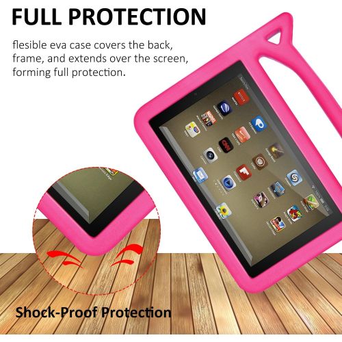  [아마존베스트]Kindle Fire 7 Case,Fire Tablet 7 Case,Amazon Fire 7 Case for Kids-Dinines Kids Shock Proof Protective Cover Case for Amazon Fire 7 Tablet (Compatible with 2019&2015&2017 Release)