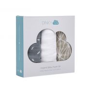 Dinky D Luxury Organic Muslin Squares by DINKY D  25.6” x 25.6” - 100% Organic Cotton Pack of 3  Perfect for burping, Feeding and Baby Shower Gift