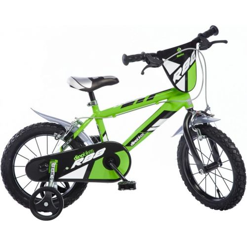  Dinobikes Dino Bikes Jungen Kinderfahrrad Fahrrad, Gruen, 16 Inch