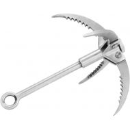 [아마존베스트]Dioche Grappling Hook, Stainless Steel Folding Grappling Hook Rock Climbing Claw Survival Tool Equipment