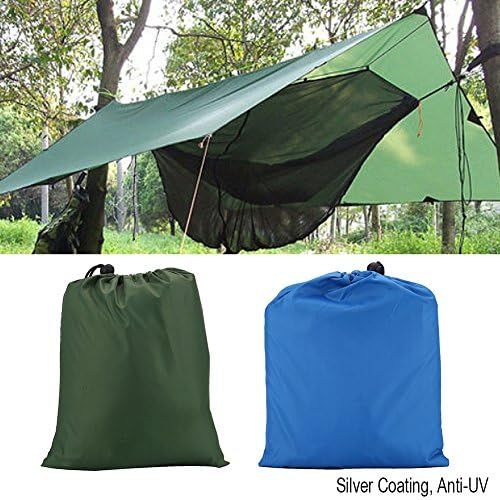  Dioche Outdoor Tent Shelter, Portable Lightweight Waterproof Anti-UV Tarp Fly Tent Tarp for Camping Traveling Fishing