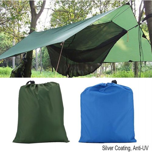  Dioche Outdoor Tent Shelter, Portable Lightweight Waterproof Anti-UV Tarp Fly Tent Tarp for Camping Traveling Fishing
