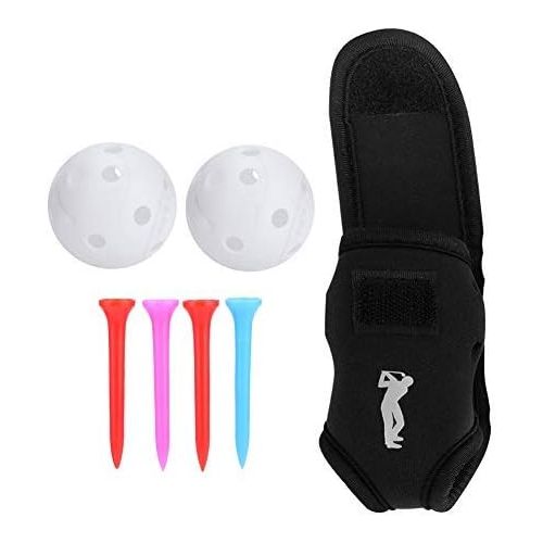  Dioche Golf Ball Waist Bag, Portable Golf Ball Storage Bag Holder Golfer Mini Waist Pouch Pack with Tees Balls