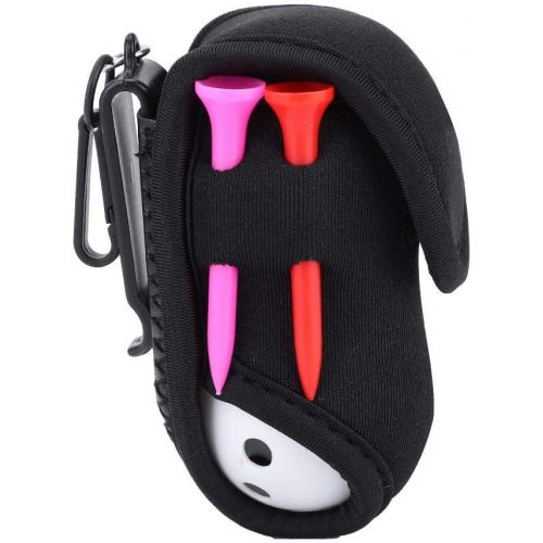  Dioche Golf Ball Waist Bag, Portable Golf Ball Storage Bag Holder Golfer Mini Waist Pouch Pack with Tees Balls