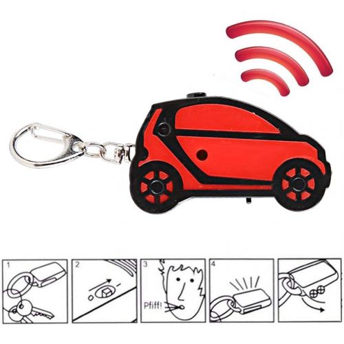  [아마존베스트]Dioche Key Finder, ABS Material Whistle Triggered Voice Alarm Key Loss Wallet Children Pet Tracker (Car) (Green and Yellow)