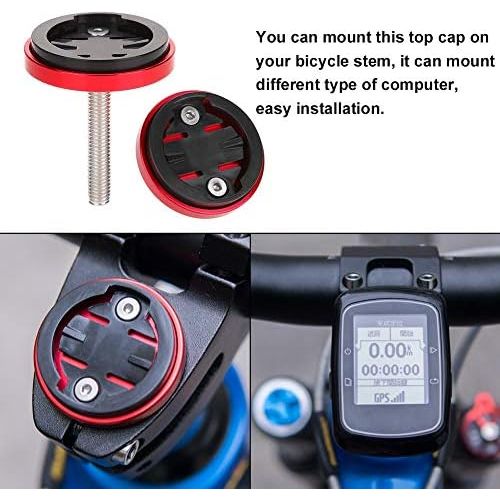  [아마존베스트]Dioche Computer Stem Cap, Computer Cap Mount Bicycle Top Cap Computer Stopwatch Holder for Garmin/Bryton/Cateye