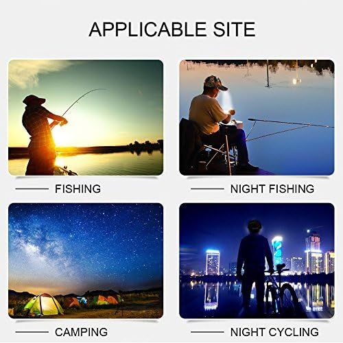  [아마존베스트]Dioche Fishing LED Hat, Light High Brightness LED Cotton Baseball Hat Hands Free Headlight Cap for Night Fishing Camping Jogging