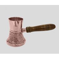 diollo 3.5 Inch Floral Brass Turkish Greek Arabic Coffee Pot Stovetop Coffee Maker Kahwa Maker Kashmiri Kahwa Kettle Tibetan Mugs 4 Oz Copper