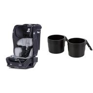 Diono Radian 3QX 4-in-1 Rear & Forward Facing Convertible Car Seat & XL Car Seat Cup Holders for Radian and Everett Car Seats, Pack of 2 Cup Holders, Black