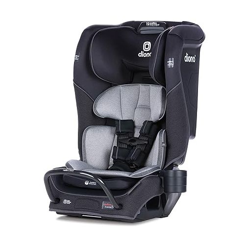  Diono Radian 3QX 4-in-1 Rear & Forward Facing Convertible Car Seat & XL Car Seat Cup Holders for Radian and Everett Car Seats, Pack of 2 Cup Holders, Black