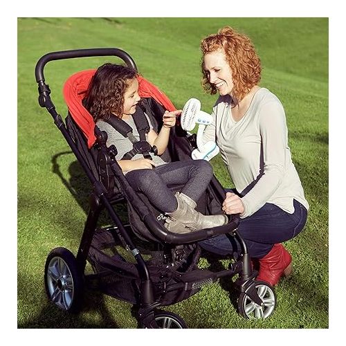  Diono Stroller Fan, Clip On Baby Safe Stroller Fan with Flexible Neck for Perfect Angle, Universal Fit with Most Strollers