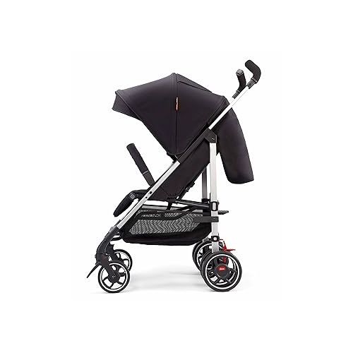  Diono Flexa Umbrella Stroller from Infant to Toddler, Freestanding Slim Fold, Lightweight Umbrella Stroller with Canopy, XL Storage Basket, Black Midnight