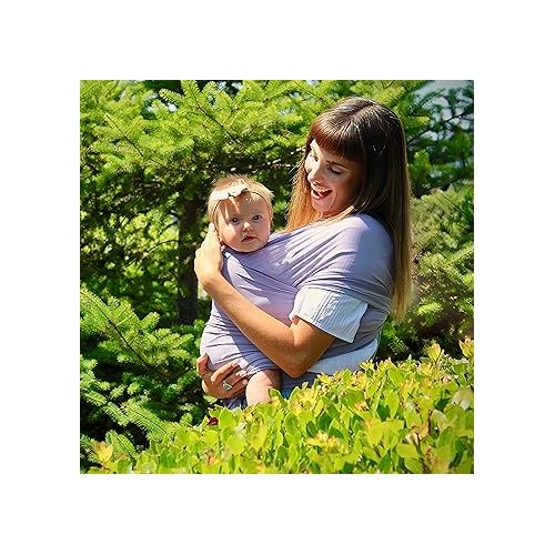  Diono We Made Me Flow, Super Stretchy, Cool & Comfortable Baby Carrier, Lavender