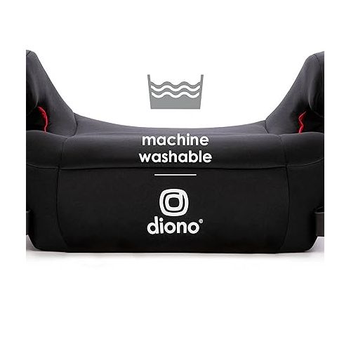  Diono Solana 2 No Latch, XL Lightweight Backless Belt-Positioning Booster Car Seat, 8 Years 1 Booster Seat, Black