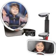 Diono Baby Car Mirror 2 Pack, Includes Safety Car Seat Mirror for Rear Facing Infant & See Me Too Rear View Baby Mirror Both Fully Adjustable with Wide Crystal Clear View, Shatterproof, Crash Tested