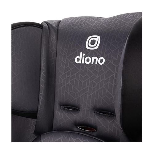  Diono Radian 3RXT Special Edition Slim Fit 3 Across All-in-One Convertible Car Seat, Rear-Facing, Forward-Facing and High-Back Booster, Gray Stone