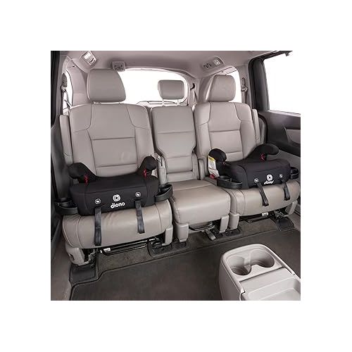  Diono Solana 2 XL 2022, Dual Latch Connectors, Lightweight Backless Belt-Positioning Car, 8 Years 1 Booster Seat, Black