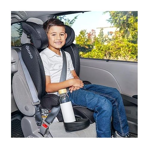  Diono Monterey 2XT Latch 2 in 1 High Back Booster Car Seat with Expandable Height & Width, Side Impact Protection, 8 Years 1 Booster, Black