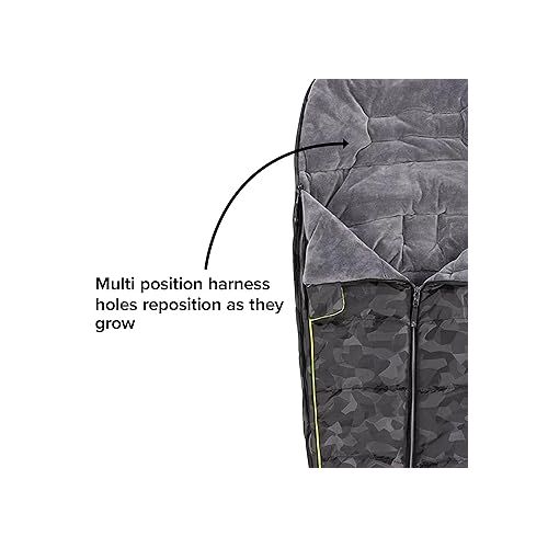  Diono Luxury All Weather Stroller Footmuff, Universal Fit from Baby to Toddler with Cozy Super Soft Padding, Weatherproof, Water Resistant Lining, Black Camo