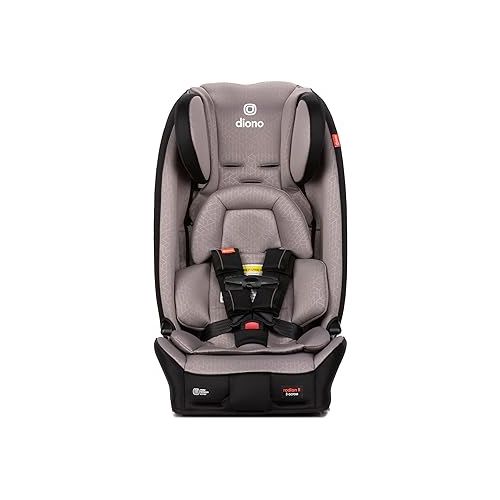  Diono Radian 3RXT Special Edition Slim Fit 3 Across All-in-One Convertible Car Seat, Rear-Facing, Forward-Facing and High-Back Booster, Gray Oyster