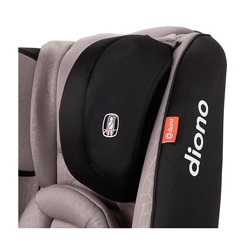  Diono Radian 3RXT Special Edition Slim Fit 3 Across All-in-One Convertible Car Seat, Rear-Facing, Forward-Facing and High-Back Booster, Gray Oyster