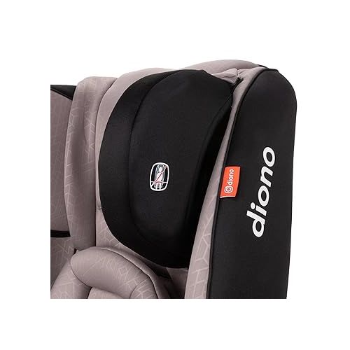  Diono Radian 3RXT Special Edition Slim Fit 3 Across All-in-One Convertible Car Seat, Rear-Facing, Forward-Facing and High-Back Booster, Gray Oyster