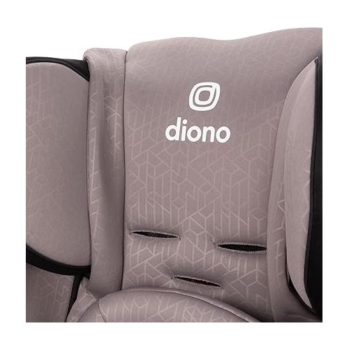  Diono Radian 3RXT Special Edition Slim Fit 3 Across All-in-One Convertible Car Seat, Rear-Facing, Forward-Facing and High-Back Booster, Gray Oyster