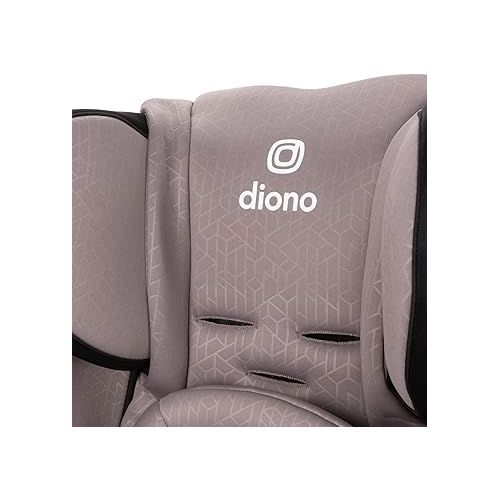  Diono Radian 3RXT Special Edition Slim Fit 3 Across All-in-One Convertible Car Seat, Rear-Facing, Forward-Facing and High-Back Booster, Gray Oyster