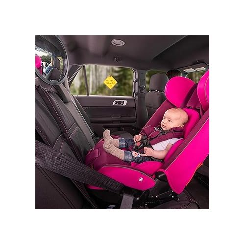  Diono Radian 3RXT Bonus Pack,4-in-1 Convertible Car Seat,Extended Rear and Forward Facing,10 Years 1 Car Seat,Slim Fit 3 Across,with 6 Accessories Inc. Baby Car Mirror,Car Seat Protector,Purple