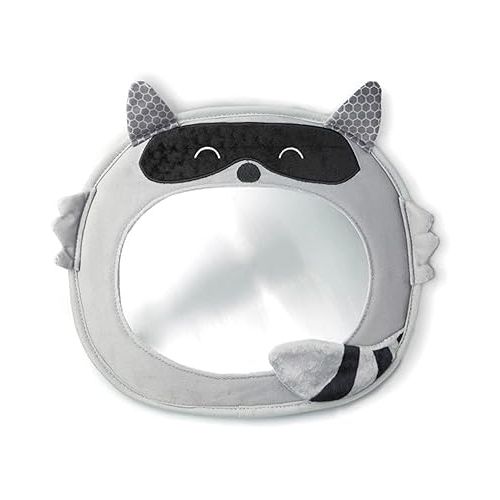  Diono Easy View Racoon Character Baby Car Mirror, Safety Car Seat Mirror for Rear Facing Infant, Fully Adjustable, Wide Crystal Clear View, Shatterproof, Crash Tested